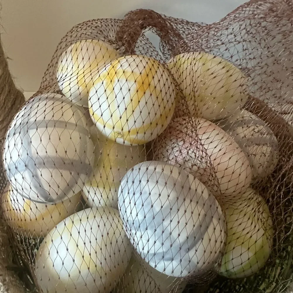 Pier 1 Easter Basket & Faux Easter Eggs